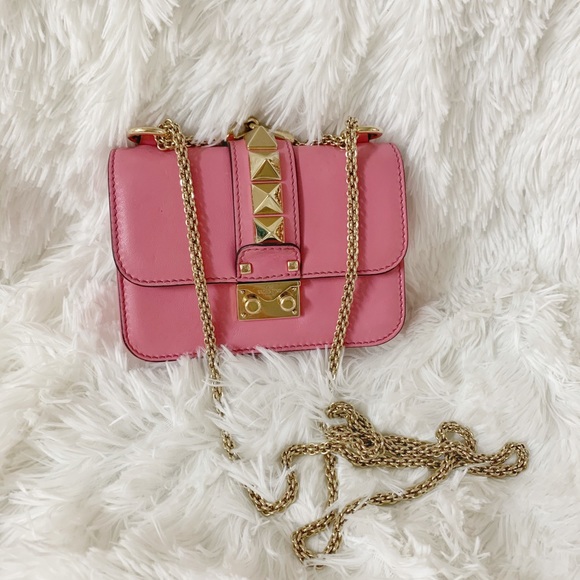 Valentino Handbags - Valentino Pink Rockstuds purse